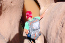 Amazing canyoneering Moab, Utah - Chamisa Canyon slot canyon tours Moab - Moab canyoneering tours Canyoneering Moab photo - Red River Adventures